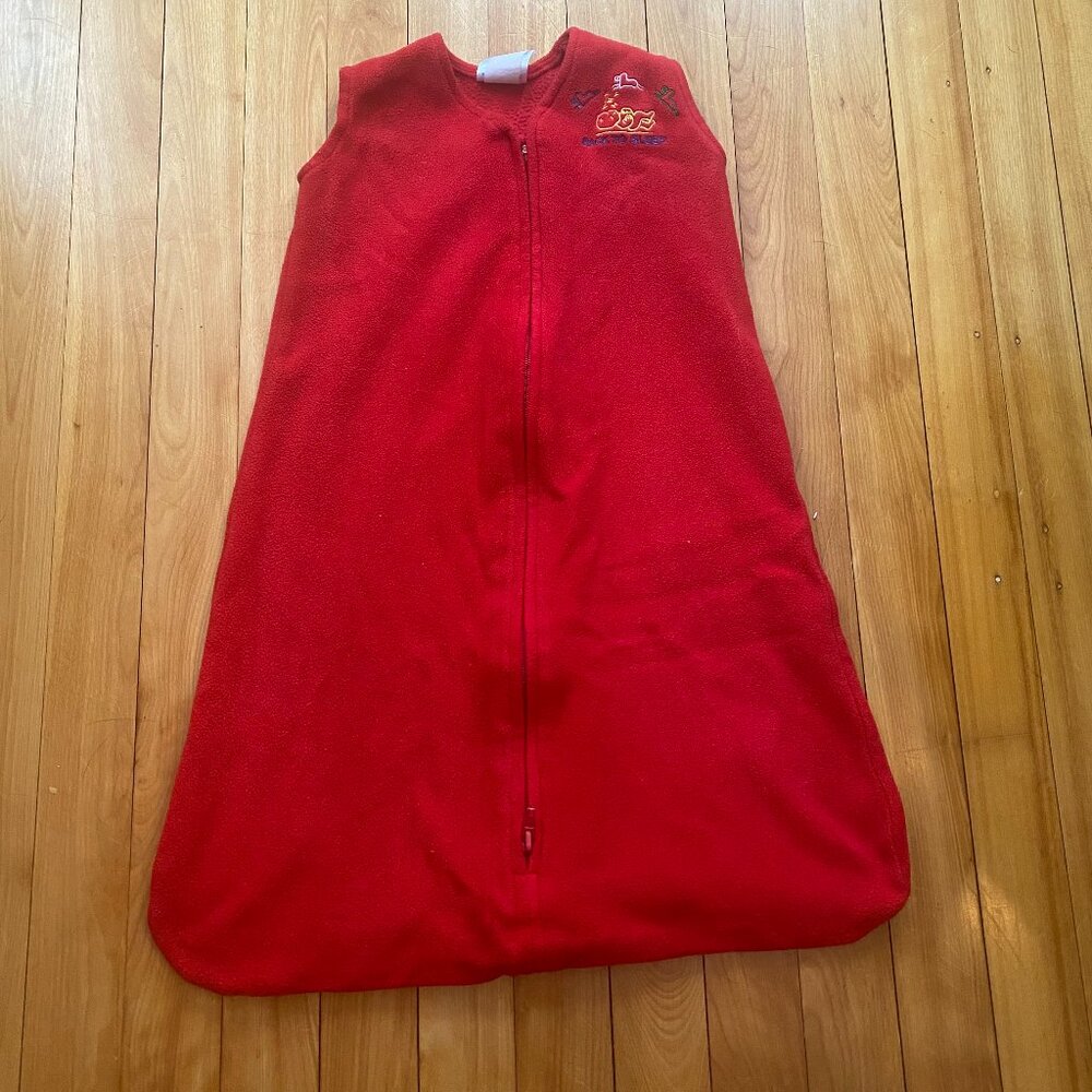 Halo Red Fleece Sleep‎ Sack Size Small (0-6months, 10-18ibs) G7